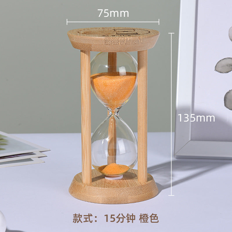 A hourglass ornament
