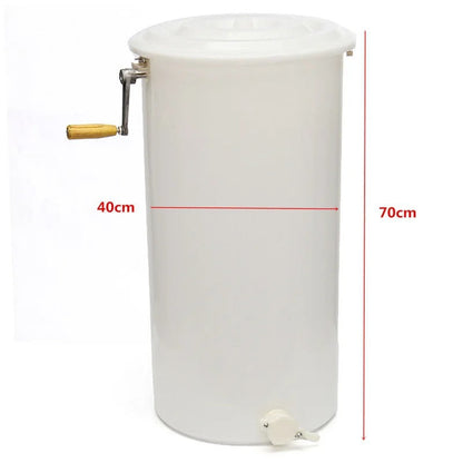 A Non-toxic plastic honey extractor, honey shaker, plastic honey collector