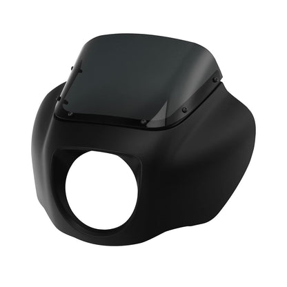 A Suitable for Harley Soft Tail Street Fighter Modified Hood Windshield Windshield Headlights Fairing 18-22 Years