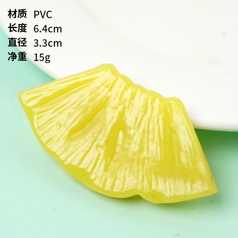 A Fake fruit slice Lemon slice Watermelon slice Fake cherry decoration photo Fruit props High imitation fruit slice model