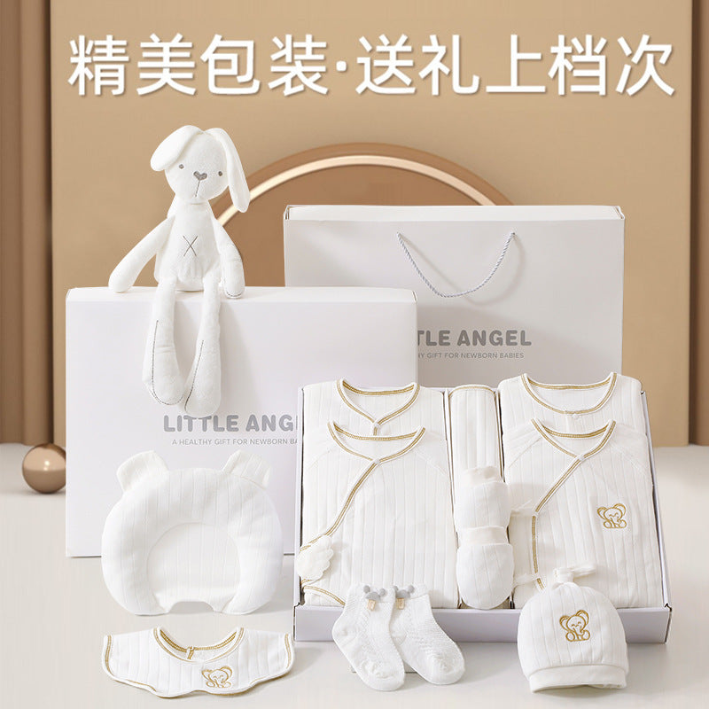 A15 Baby gift box, newborn clothes set, full moon summer pure cotton clothing, spring and autumn birth baby products wholesale - Mixbatch