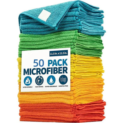 A Absorbent microfiber rag Kitchen dishcloth Home cleaning scouring cloth Car cleaning rag
