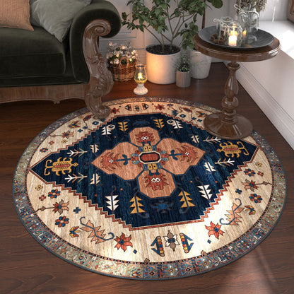 A round carpet