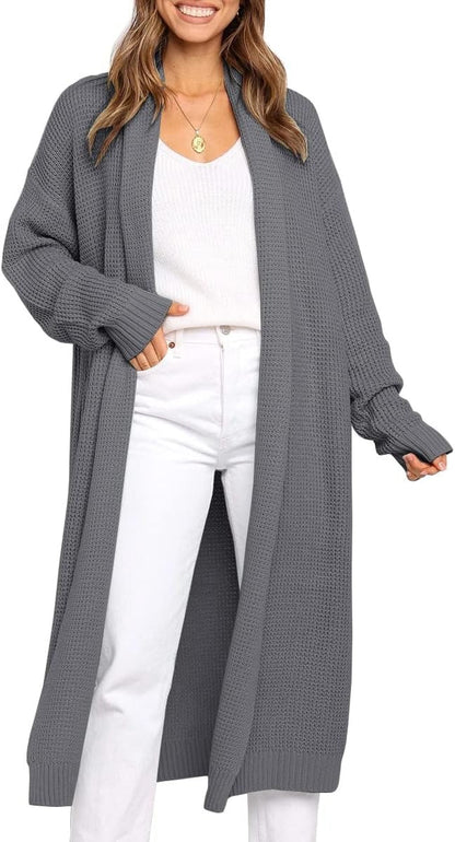 A knit sweater jacket