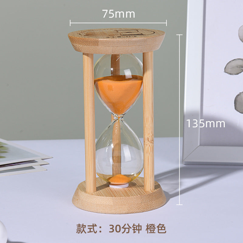 A hourglass ornament