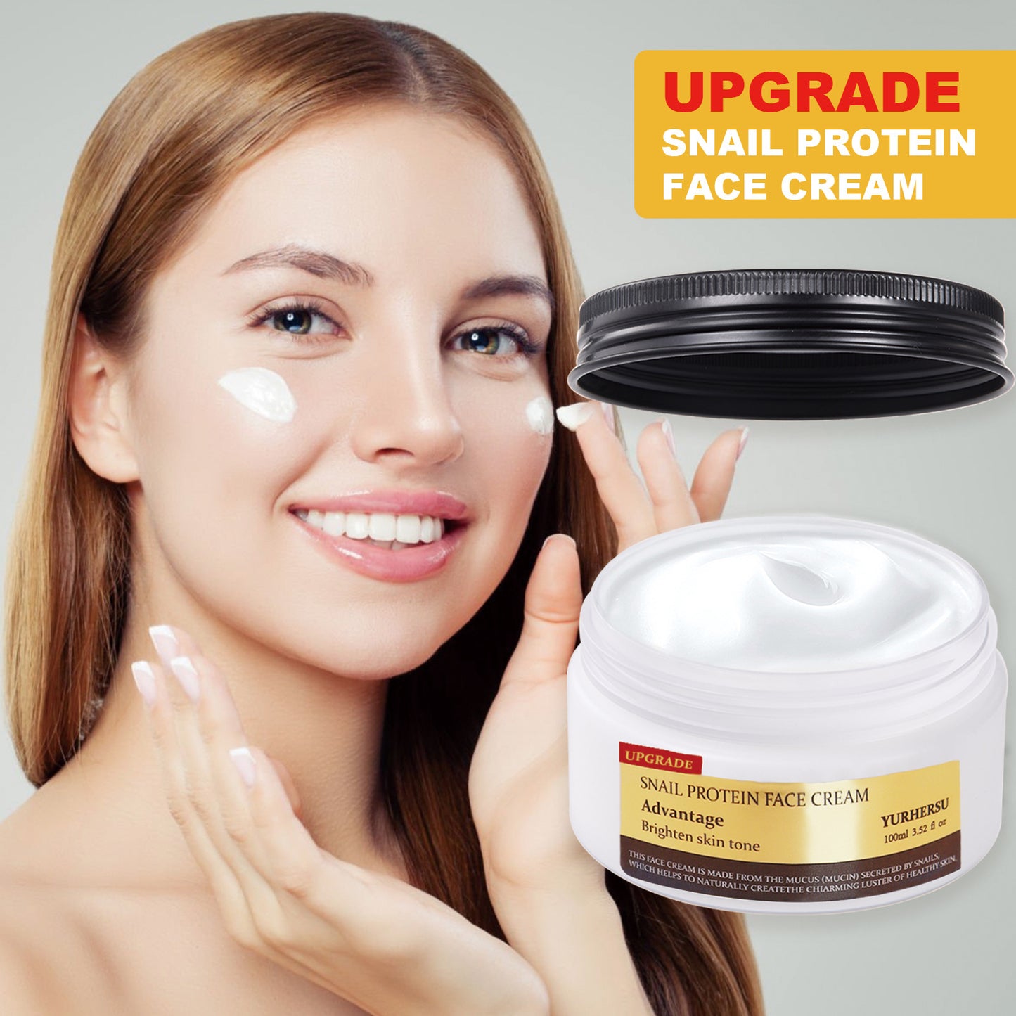 A Snail eye mask sticker, deeply hydrating and moisturizing, brightening light pattern snail essence eye mask sticker