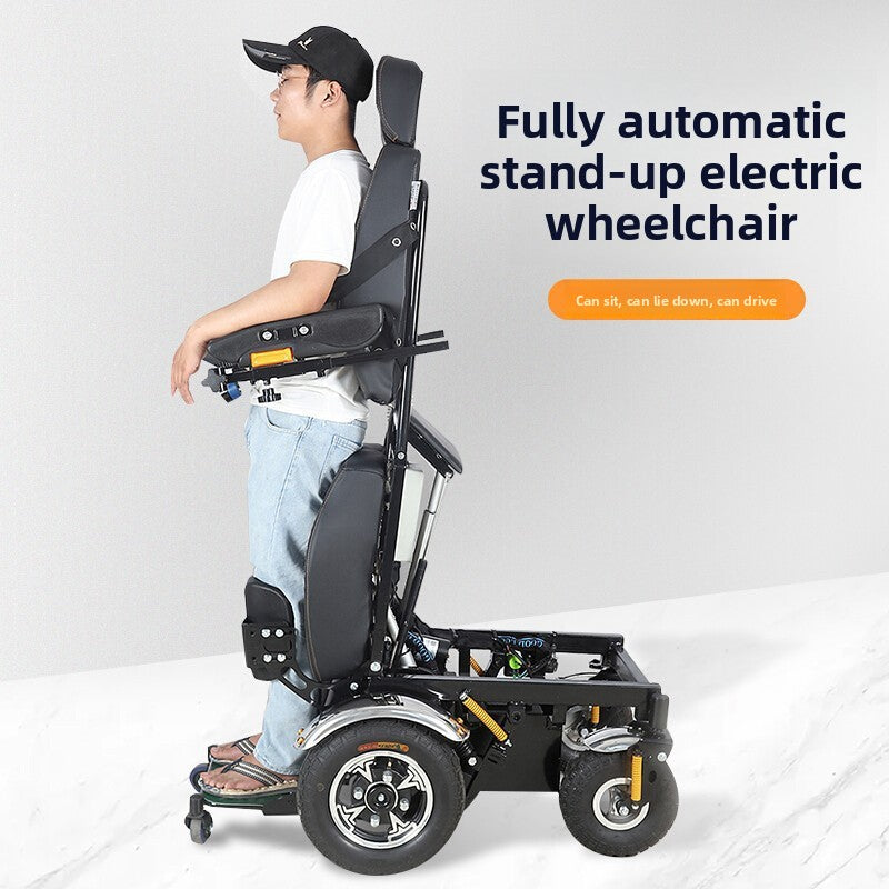 A fully electric wheelchair standing wheelchair