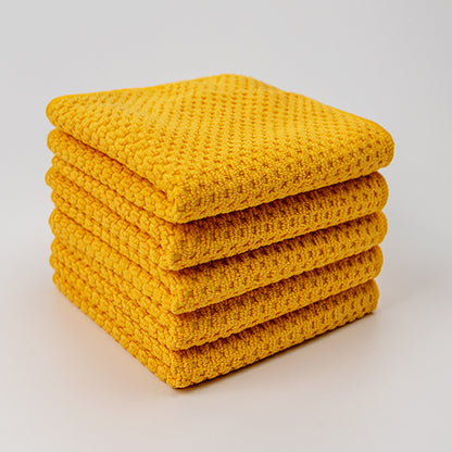 A Corn kernels dishcloth wholesale thickened water absorption and oil removal microfiber kitchen towel multi-functional cleaning rag