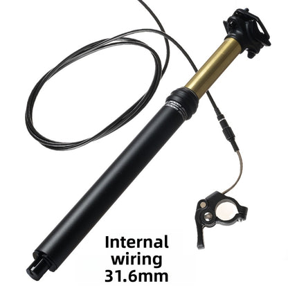 A seat tube wire control lift seat tube, mountain road bicycle internal and external wiring 31.6MM seat tube