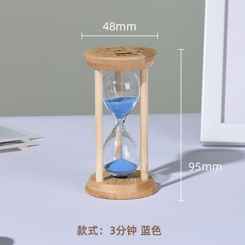 A hourglass ornament