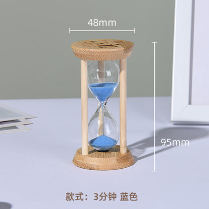 A hourglass ornament