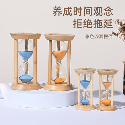 A hourglass ornament
