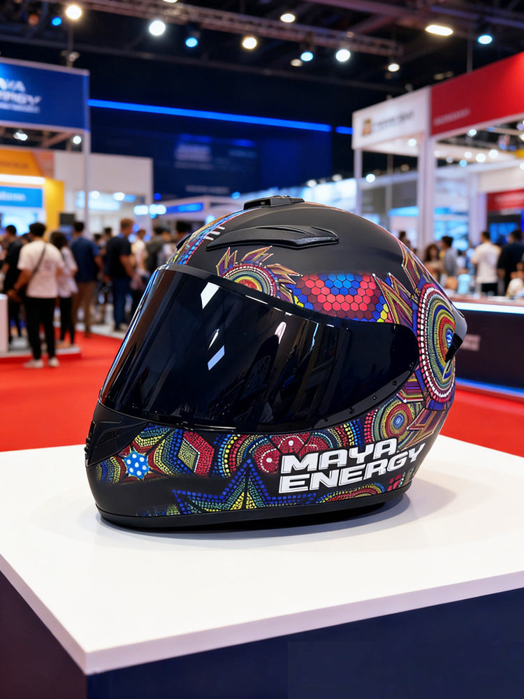 A locomotive helmet