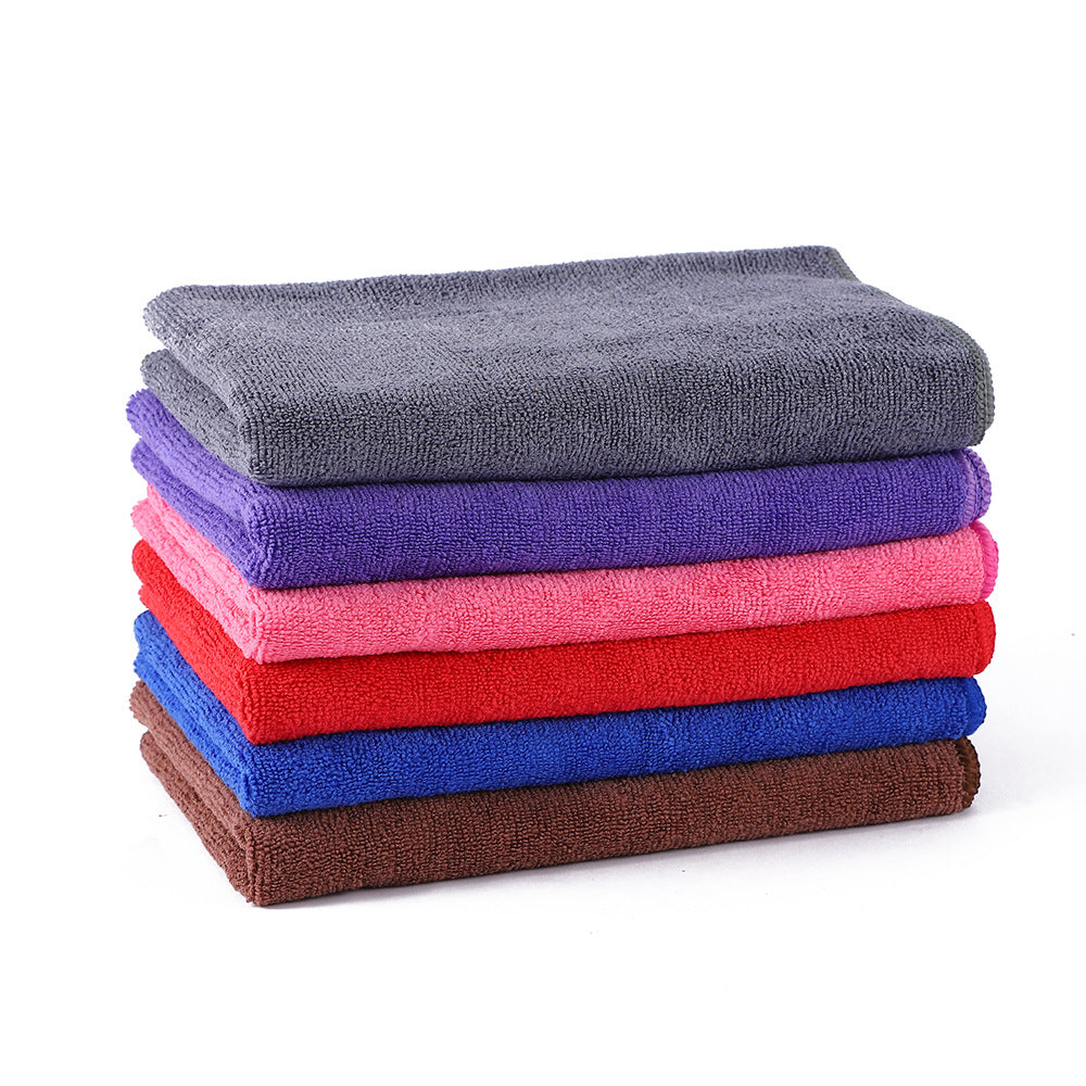 A enlarged and thickened car towel without leaving marks, water-absorbing polyester brocade microfiber towel, household cleaning floor towel