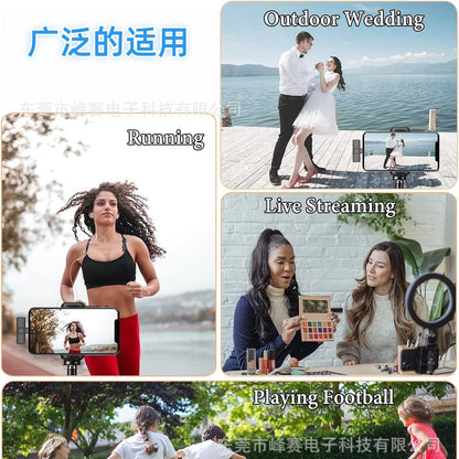 A Wireless microphone Conference host Webcast video shooting Radio Bluetooth noise reduction microphone