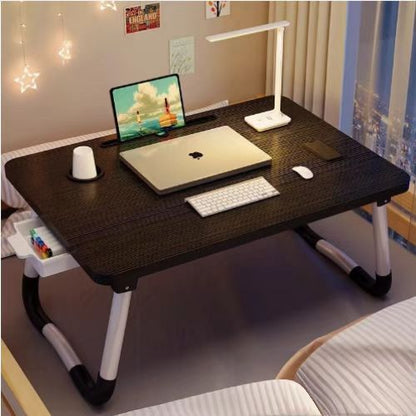 A: Removable bed table dormitory folding desk free computer desk office furniture
