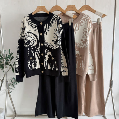 A knitted two-piece set