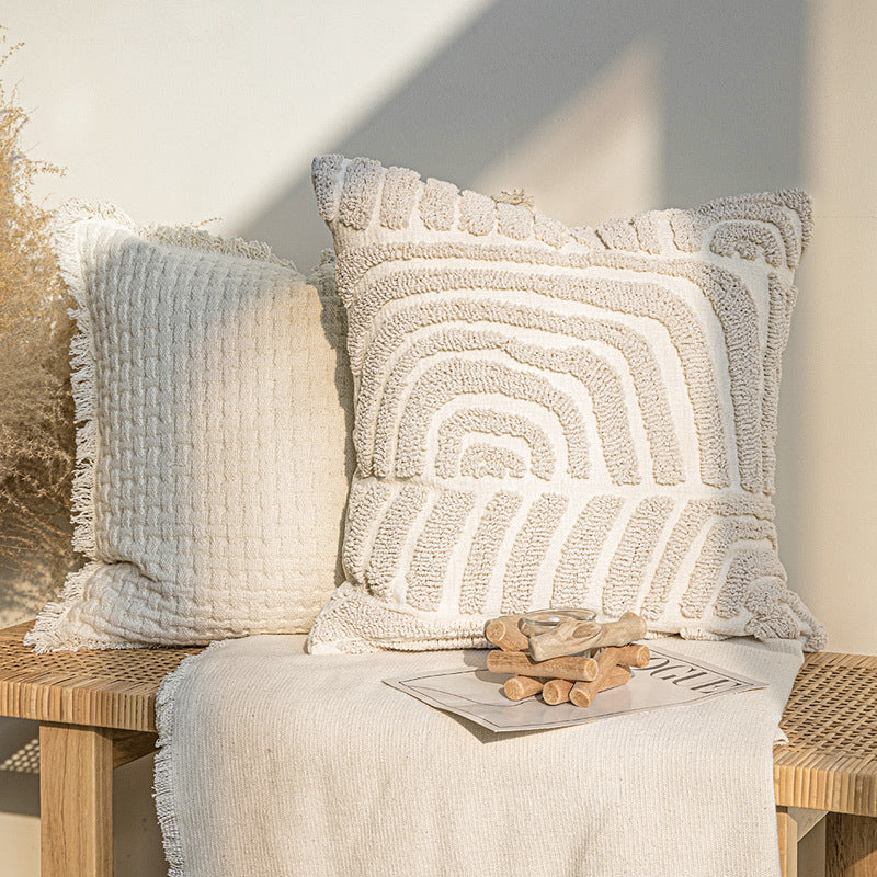 A throw pillow