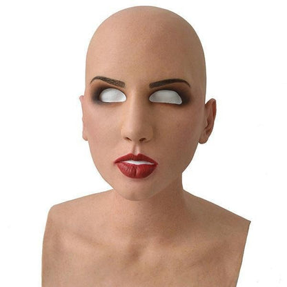 A Breaking Bad old white mask bald old man latex hood Halloween Cosplay funny props