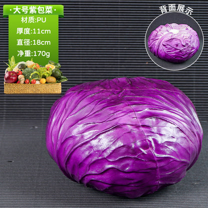 A simulated vegetable early education props studio shooting props window ornaments fake cabbage radish fake vegetables