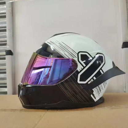 A locomotive helmet