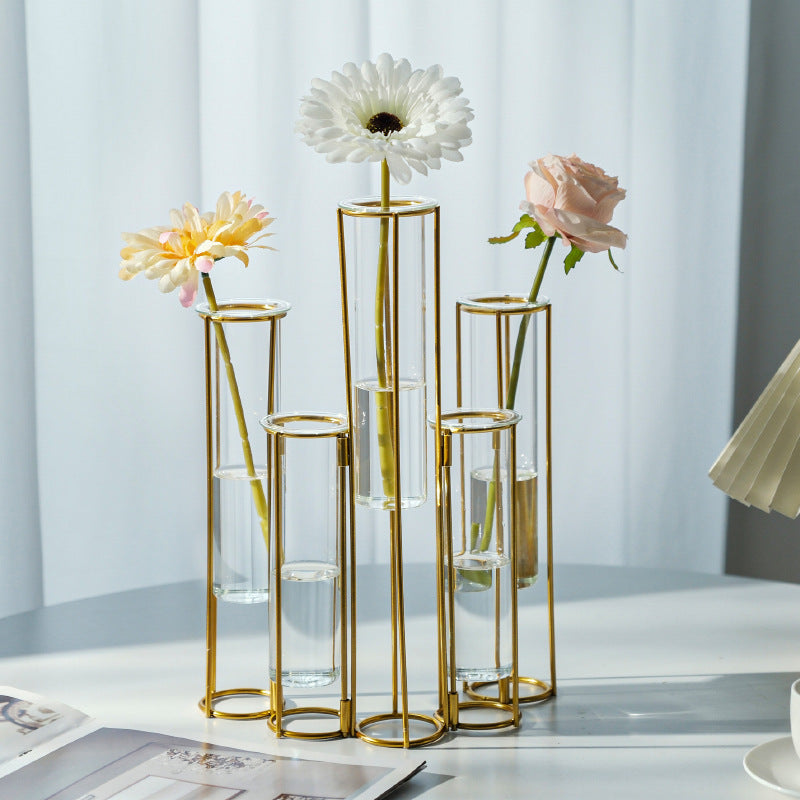 A test tube transparent glass vase ornament home dining table TV cabinet flower arrangement decoration handmade water glass bottle
