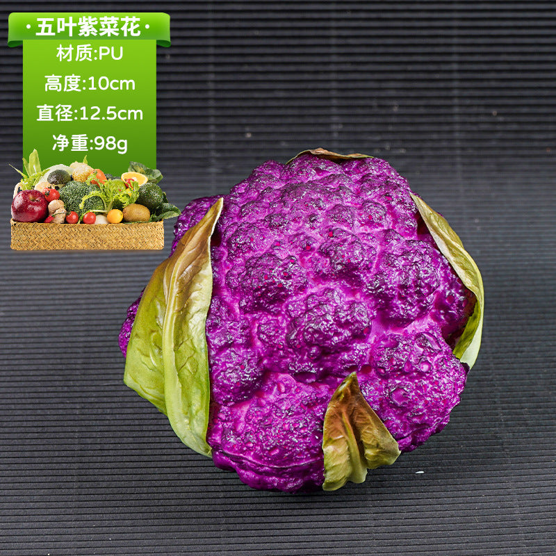 A simulated vegetable early education props studio shooting props window ornaments fake cabbage radish fake vegetables