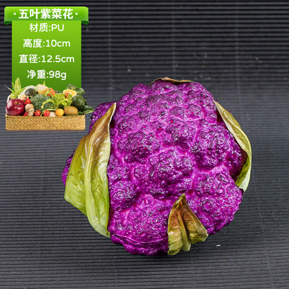 A simulated vegetable early education props studio shooting props window ornaments fake cabbage radish fake vegetables