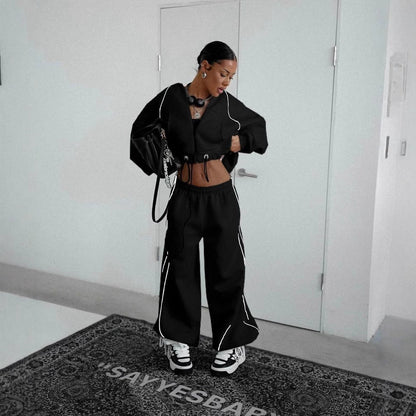 A sweater set two-piece set