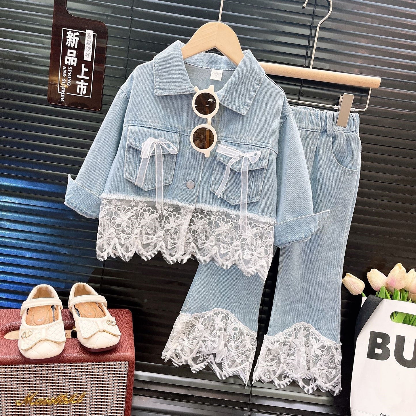 A children's denim set of two