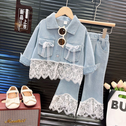 A children's denim set of two