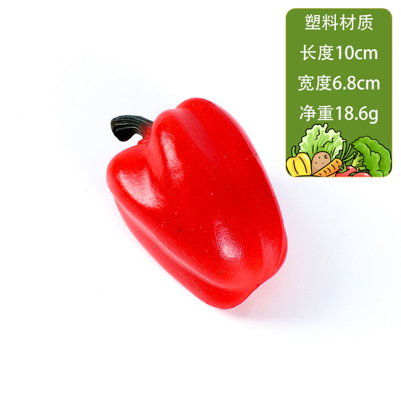 A simulated plastic vegetable spot wholesale props children's teaching aids plastic fake fruit eggplant potato carrot model