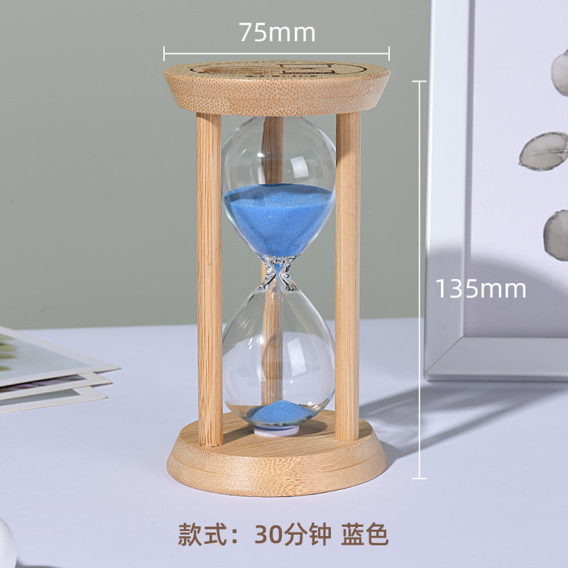 A hourglass ornament