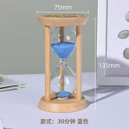 A hourglass ornament