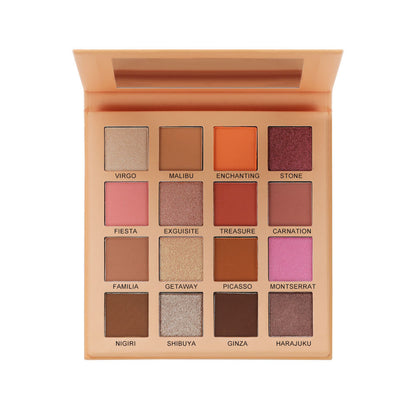 A Matte Pearl Eyeshadow Comprehensive Disc Eyeshadow —— Customizable logo MOQ 100 pieces