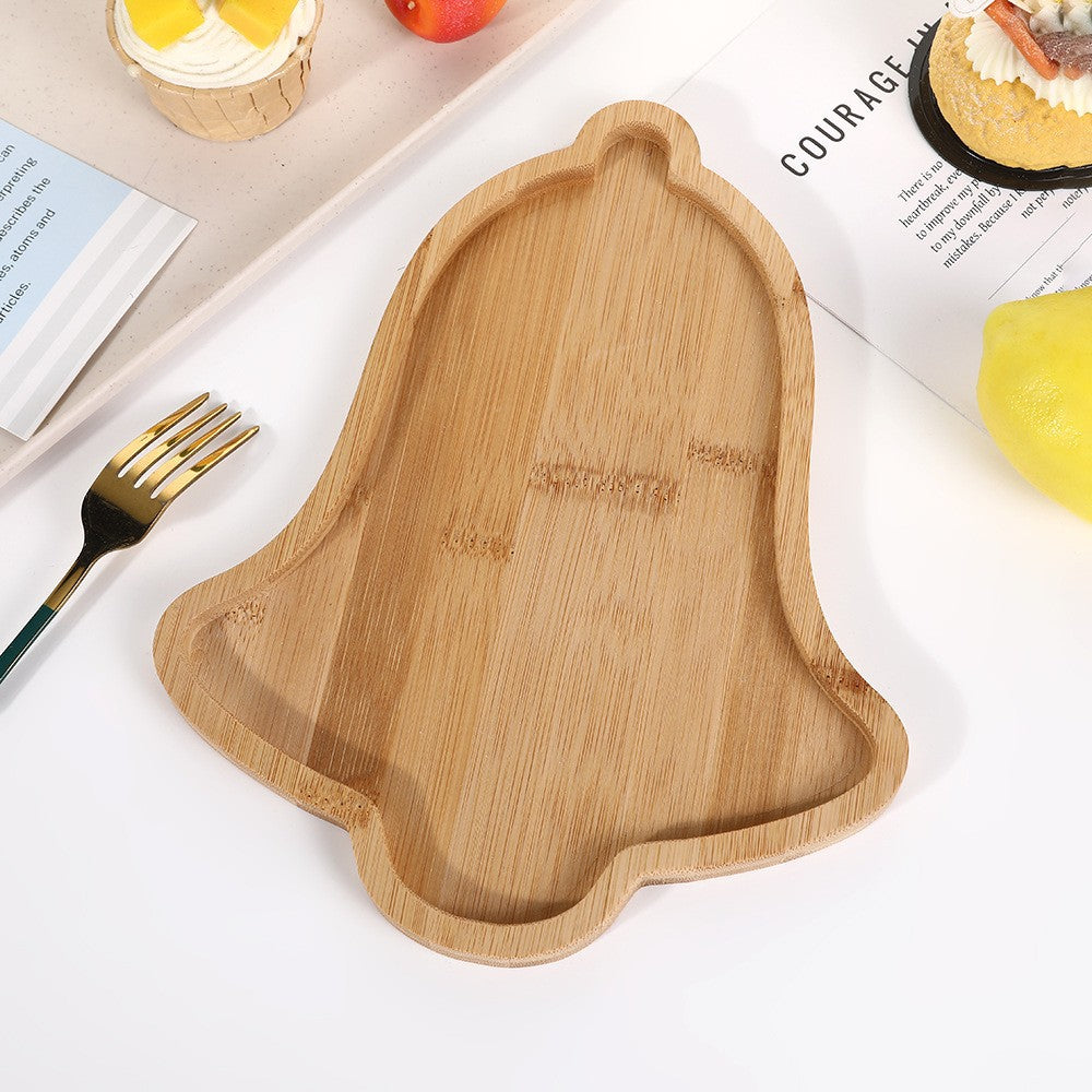 A Cute Christmas Tree Plate Grid Bamboo