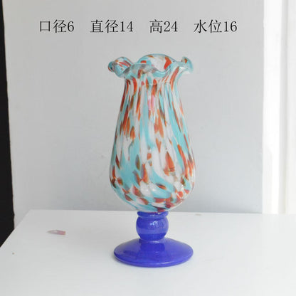 A glass vase ornament decoration