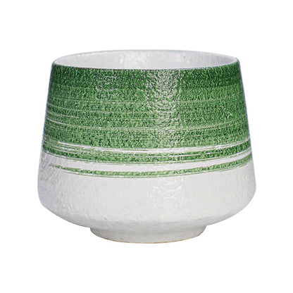 A coarse pottery coffee cup creative latte latte flower cup ceramic Japanese retro kung fu tea set teacup master cup water cup