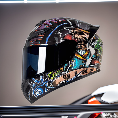 A locomotive helmet