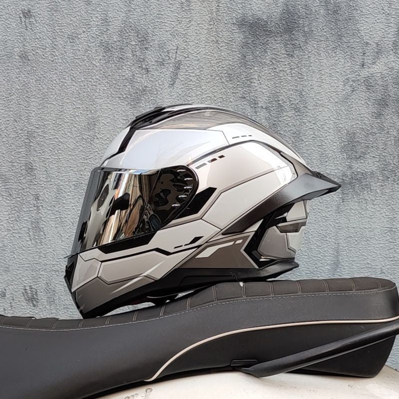 A locomotive helmet