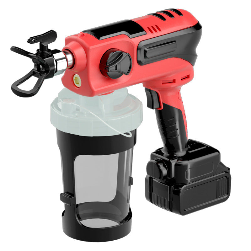 A Electric lithium battery high voltage airless sprayer Spray gun Paint paint latex paint sprayer Handheld spray gun