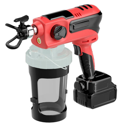 A Electric lithium battery high voltage airless sprayer Spray gun Paint paint latex paint sprayer Handheld spray gun