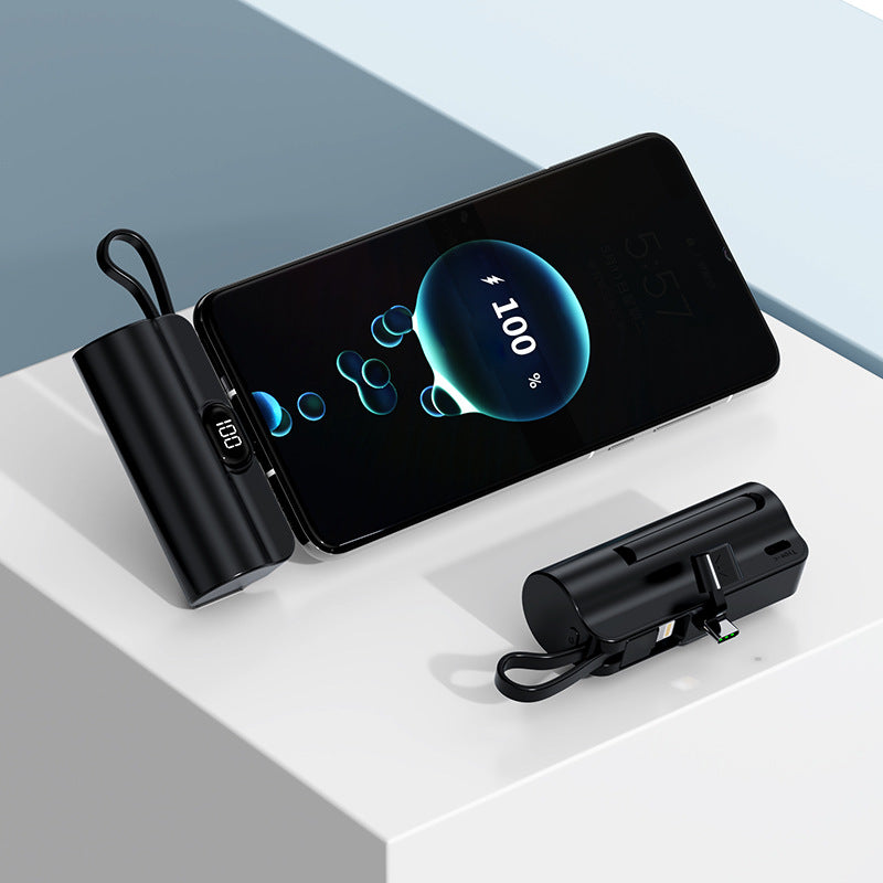 A Mini Capsule Power Bank Portable Power Bank