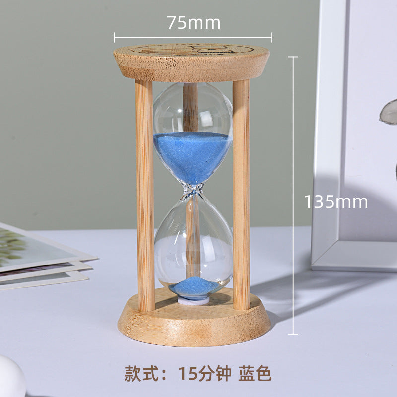 A hourglass ornament