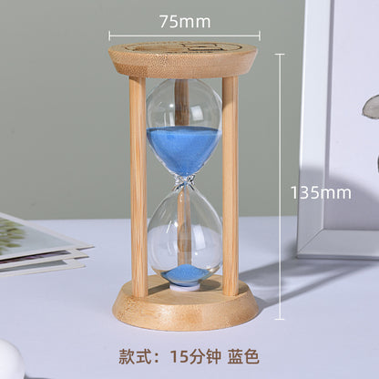A hourglass ornament