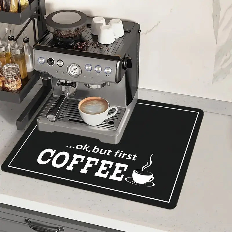 A Solid color kitchen drain pad New diatom mud desktop pool Wear-resistant suction pad Anti-scalding heat insulation pad