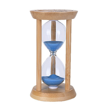A hourglass ornament