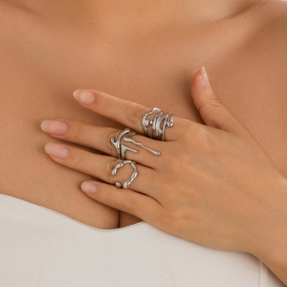 A simple irregular ring jewelry