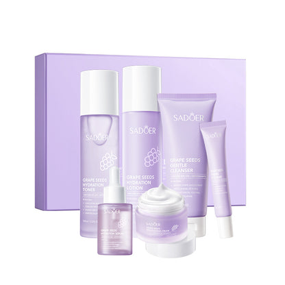 A SADOER grape seed firming skin care product set, eye mask facial cleanser cross-border foreign trade wholesale