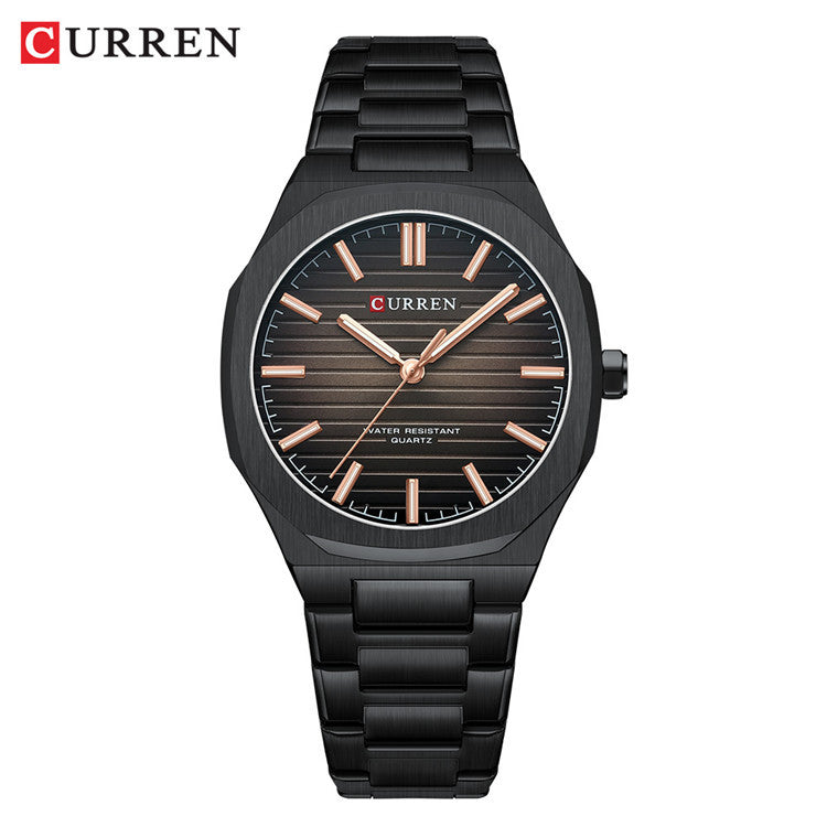 A  8456 men's steel belt business watch quartz simple men's watch cross-border explosion spot wholesale